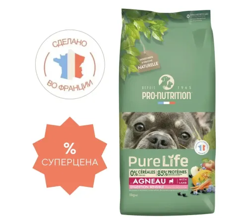 Flatazor Pure Life Sensible Adult Dog (Ягненок), 11 кг