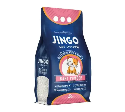 JINGO Наполнитель бентонитовый Baby Powder, 5 л