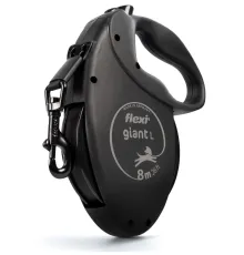 Поводок-рулетка Flexi Giant Black Edition, лента, L