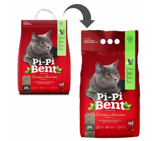 Наполнитель Pi-Pi-Bent Сенсация свежести, 10 кг