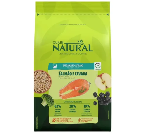 Guabi Natural Cat Sterilised (Лосось, ячмень), 7,5 кг
