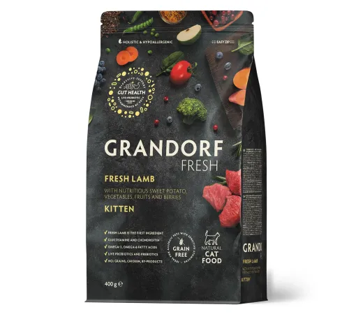 Grandorf Fresh Kitten (Ягненок и батат), 400 г