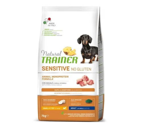 Trainer Natural Sensitive No Gluten Small&Toy Adult (Свинина), 7 кг