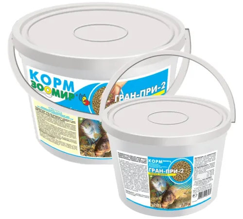 Зоомир Гран-при 2 тонущие гранулы, (ведро 1л) 600 г