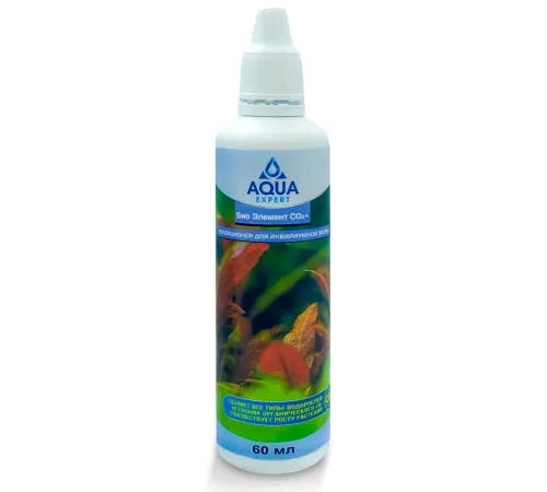 Aqua Expert Био Элемент СО2+ Кондиционер для аквариумной воды, 60 мл