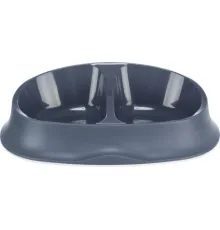Trixie Миска двойная для собак, синяя, 2 х 0,25 л