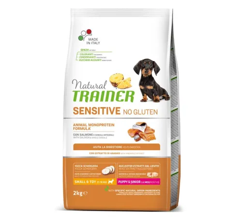 Trainer Natural Sensitive No Gluten Mini Puppy&Junior (Лосось), 800 г