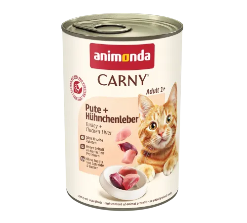 Carny Adult (с индейкой и куриной печенью), 400 г