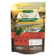 Stuzzy Monoprotein Паучи для кошек (свежая говядина), 85 г