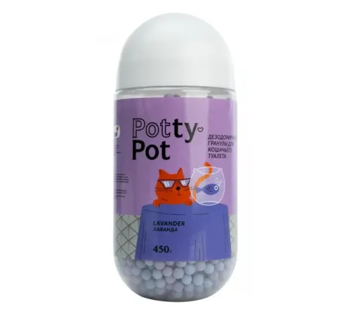 Potty-Pot Дезодорирующие гранулы Лаванда, 450 г