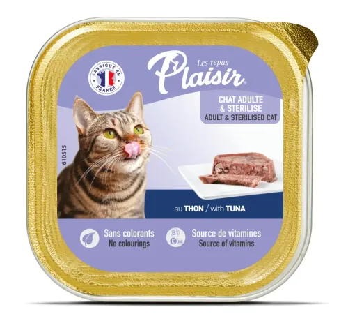 Plaisir Паштет для кошек (Тунец), 100 г