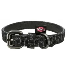 Trixie Ошейник Night Reflect, искусственная кожа, черный (XS–S) 22-30 см/15мм