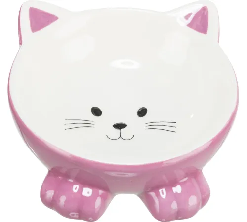 Trixie Миска Кошачья мордочка, 0.15 л/14 см