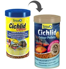 Tetra Корм Cichlid Colour Pellets, 10 л (3,9 кг)