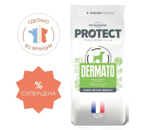 Flatazor Protect Dermato Dog, 12 кг