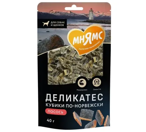 Мнямс Деликатес Кубики по-норвежски для собак, 40 г
