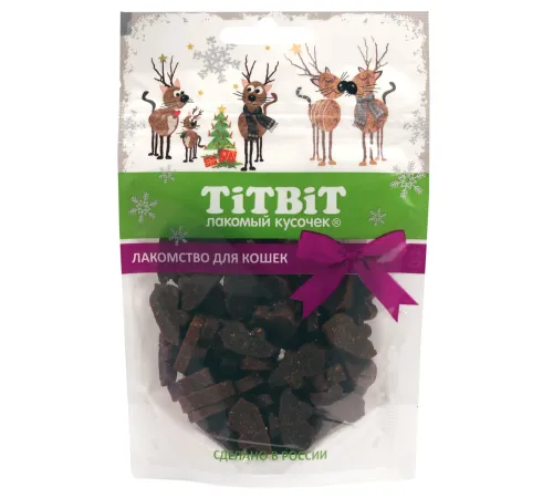 ТИТБИТ Мышки с таурином для кошек (Новогодняя коллекция), 50 г