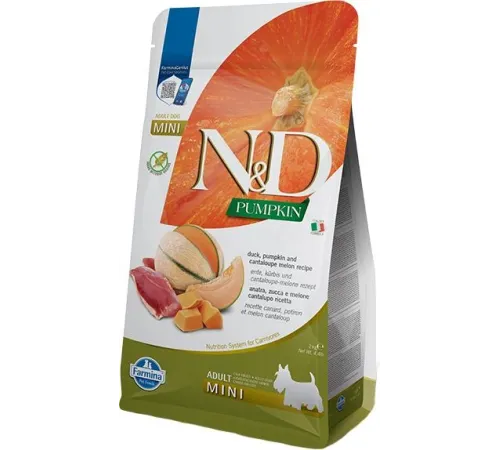 Farmina N&D Pumpkin GF Adult Mini (Тыква, утка, дыня), 2 кг
