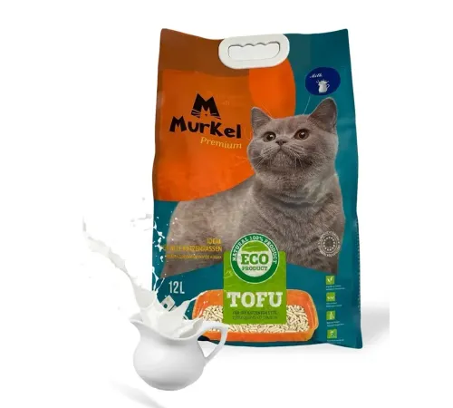 Murkel Наполнитель TOFU (Молоко), 12 л/5,2 кг