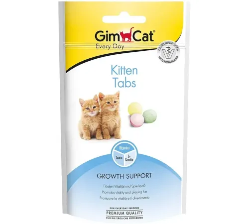 GimCat Kitten Tabs Витаминизированные лакомства, 40 г