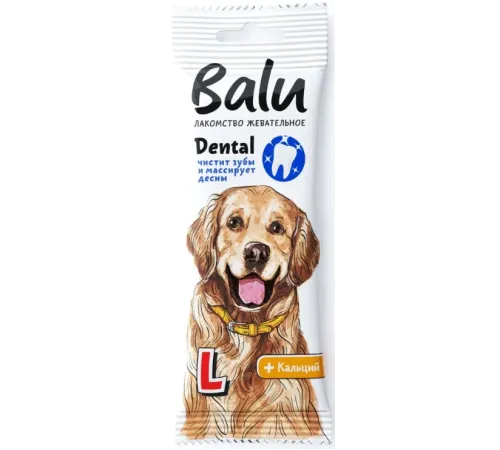 BALU Лакомство для собак Dental с кальцием, L