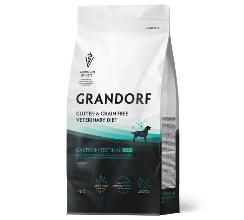 Grandorf Vet Dog Gastrointestinal Low Fat (Индейка), 1 кг