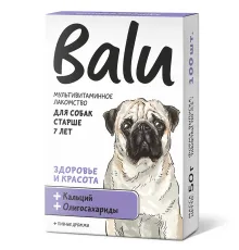 BALU Здоровье и красота Лакомство мультивитаминное для собак, 100 таб