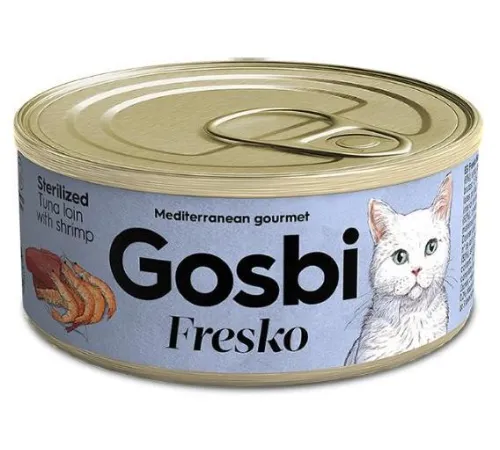 Gosbi Fresko Sterilized (Тунец, креветки) 70 г