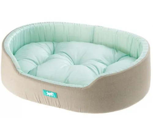 Ferplast Лежанка DANDY 55, серый/бирюзовый, 55х41х15 см