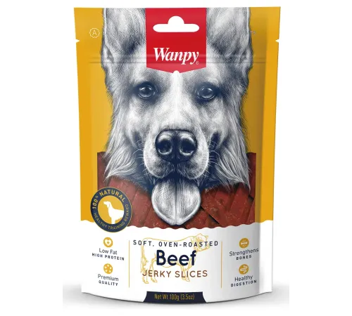Wanpy Dog Cоломка из вяленой говядины, 100 г
