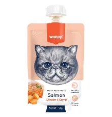 Wanpy Cat Мясное пюре из лосося, 90 г