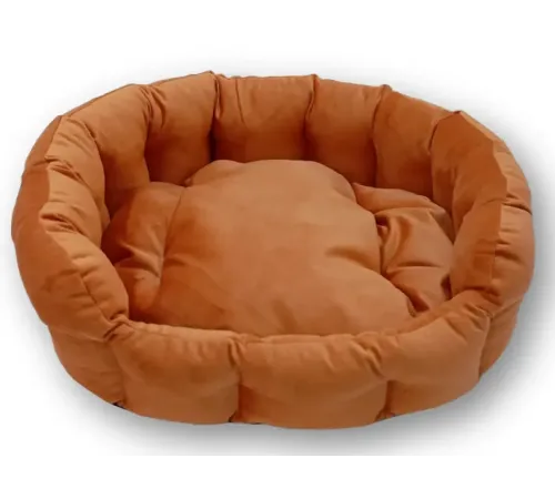 Happy Friends Лежанка овальная Amaretto, 57х46х17 см