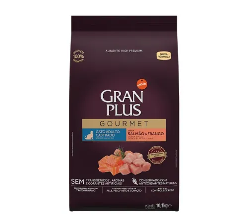 Granplus Gourmet Cat Sterilized (Лосось, цыпленок), 10,1 кг