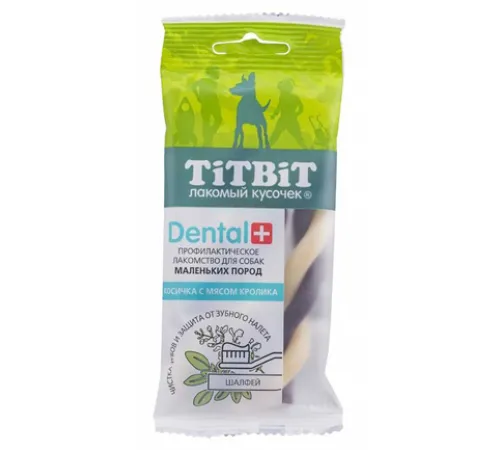 ТИТБИТ Косичка с мясом кролика Dental+, 40 г