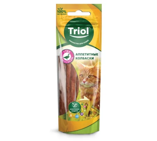 Triol PT29 Колбаски из утки с лососем, 40 г