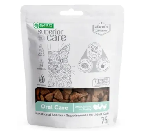 Nature's Protection Superior Care Adult Oral Cat (Птица), 75 г