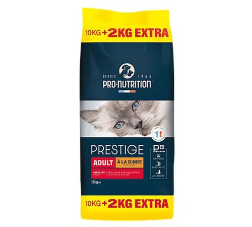 Flatazor Prestige Adult Cat (Индейка), 10 кг + 2 кг Promo