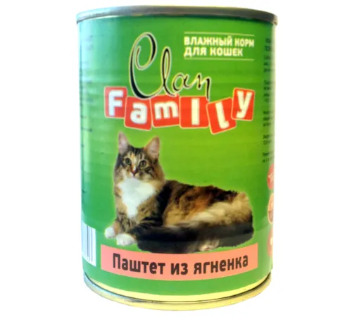Clan Family Паштет из ягненка для кошек №28, 415 г