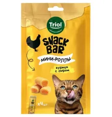 Triol Snack Bar Мини-роллы с начинкой из курицы с сыром, 40 г