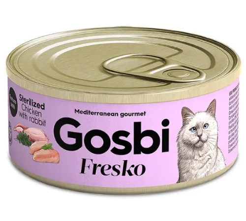 Gosbi Fresko Sterilized (Курица и кролик) 70 г