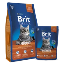 Brit Premium Cat Indoor (Курица и печень) 0,3 кг
