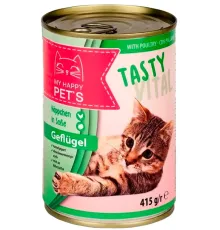 My Happy Pets Консервы для кошек (Домашняя птица), 415 г