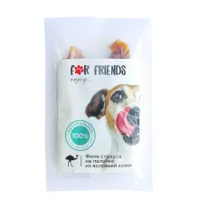 For Friends Филе страуса на палочке из воловьей кожи 50 г