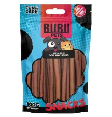 Bubu Pets Палочки из говядины, мягкие, 100 г