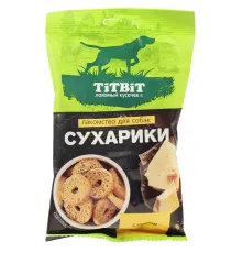ТИТБИТ Лакомство для собак Сухарики с сыром, 55 г