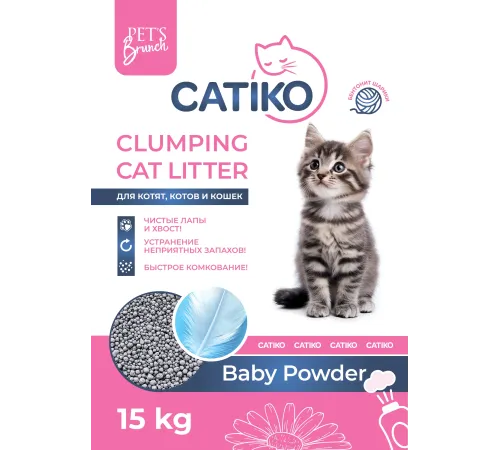CATIKO Наполнитель COMFORT (Детская пудра), 3,9 кг