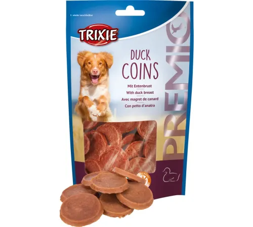 Trixie Premio Утиные монетки для собак, 80 г