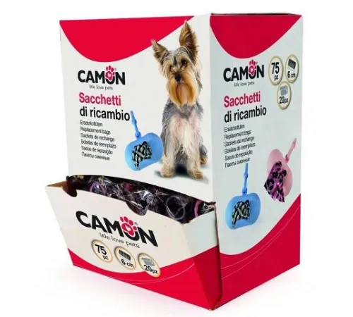 CAMON Пакеты для уборки разноцветные, 1 рулон х 20 пак