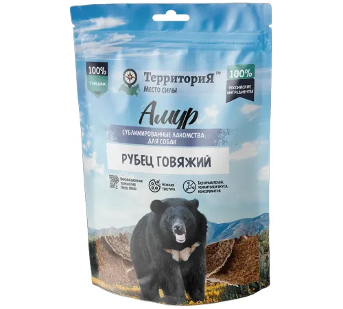 ТерриториЯ Амур Рубец говяжий для собак, 35 г