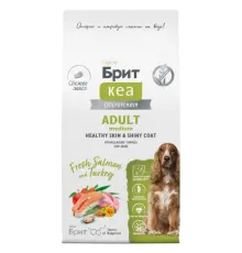 Брит Кеа Dog Adult M Healthy Skin&Shiny Coat (Лосось, индейка), 3 кг new